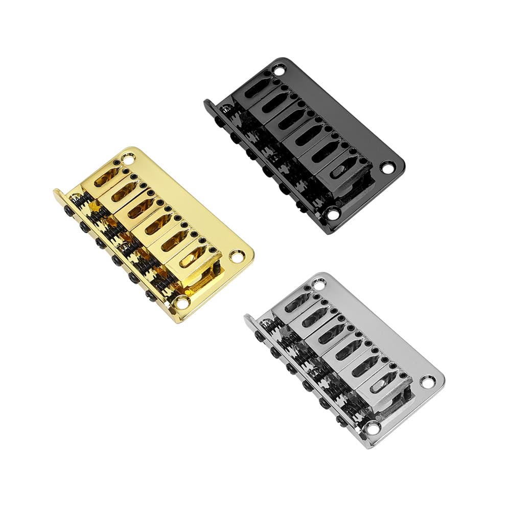 Electric guitar bridge tailpiece string bridge fixed bridge rear string string 78MM chrome black electric guitar accessories
