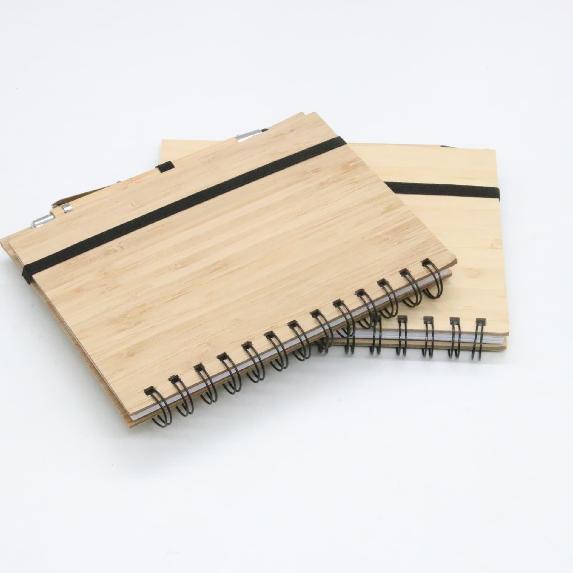 14*21cm notebook creative student stationery A5 bamboo cover notebook bamboo board bamboo coil printable l
