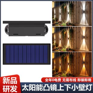 Solar Outdoor Light Garden Landscape Decoration Light Villa Balcony Garden Wall Outdoor Rainproof Wall Washer Light