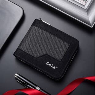 Cross-Border New Wallet Men Southeast Asian Style Patchwork Zipper Compact Short Wallet Multi-Card Slot Portable Coin Purse