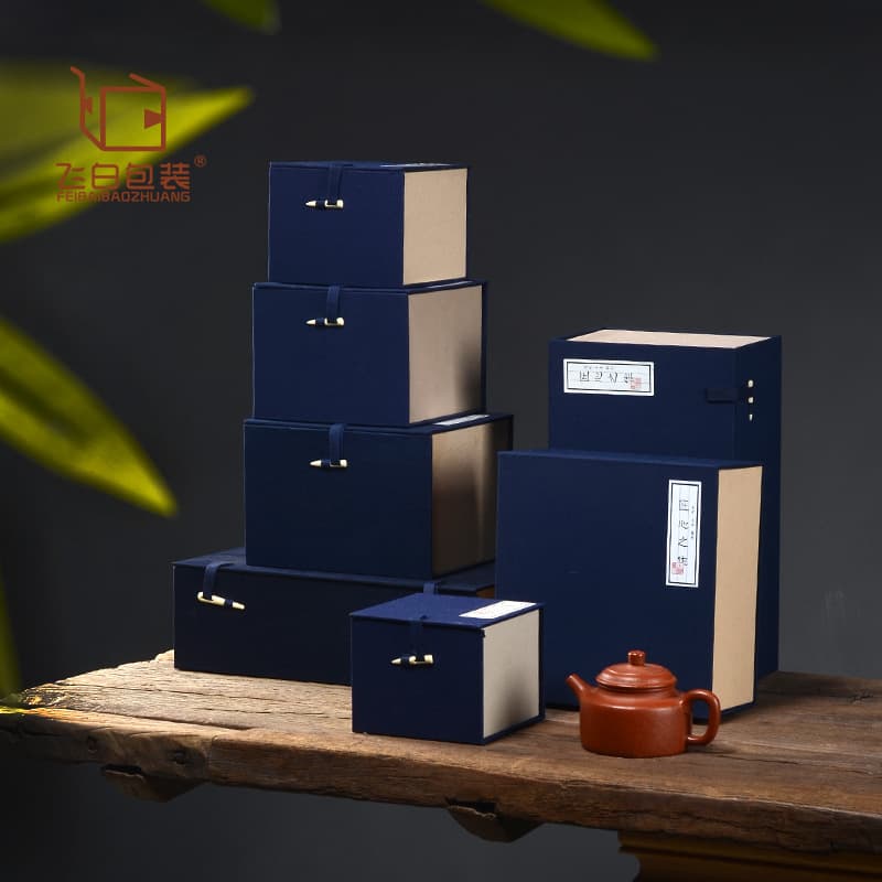 Bone needle brocade box, simple craft, tea cup, purple clay teapot, stamp, storage, gift packaging, fabric box, handmade cultural artifacts