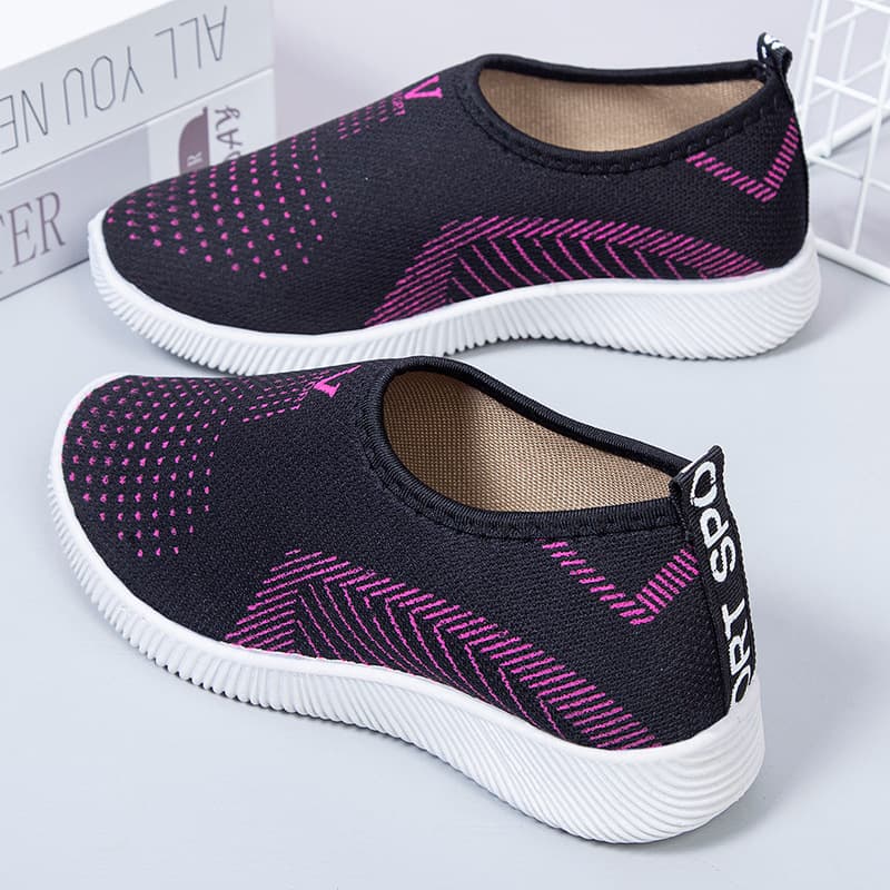 Comfortable Stylish Shoes for Middle-aged and Elderly Mothers, Soft Sole Slip-on Casual Shoes, Available in Multiple Colors