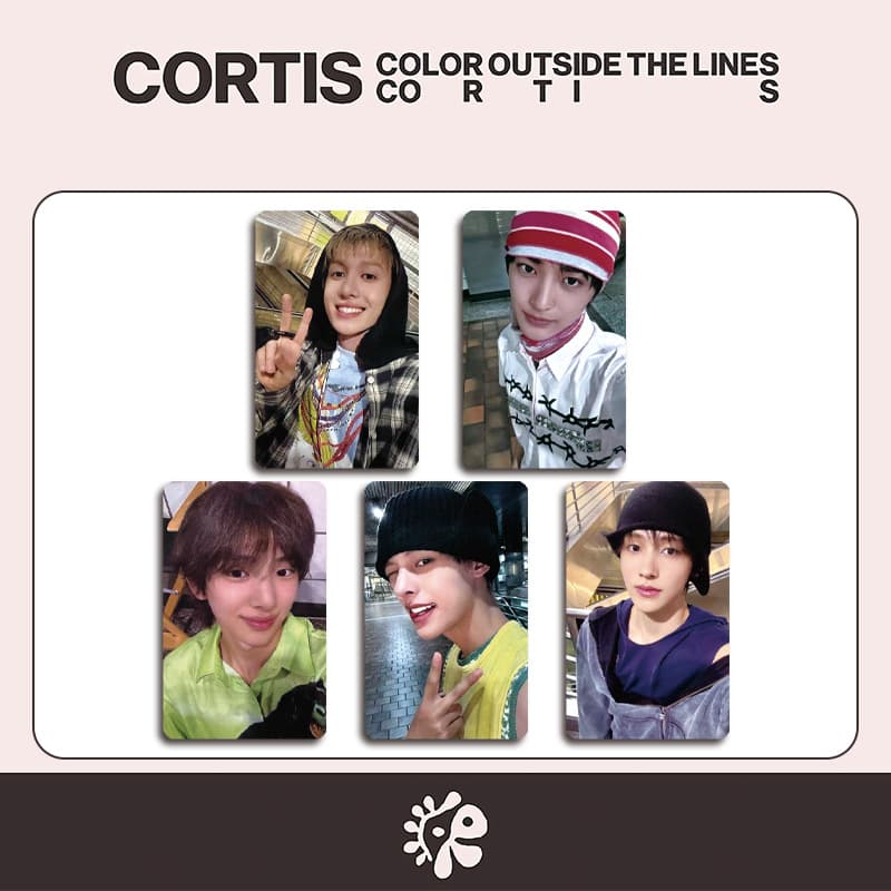 CORTIS "COLOR OUTSIDE THE LINES" bonus card, postcard, random card, peripherals