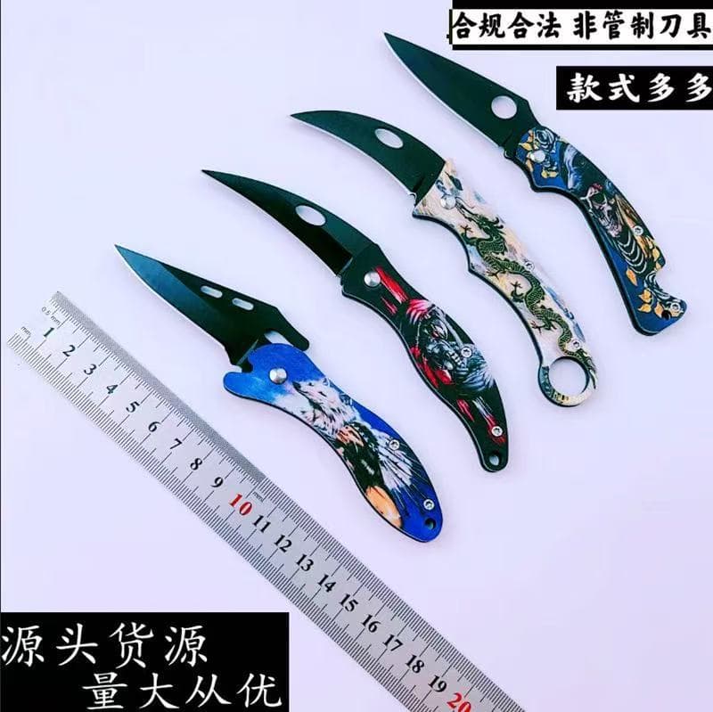 Hongsheng's high-quality fruit knife is a portable foldable stainless steel high-hardness knife that promotes supermarket sharp knives