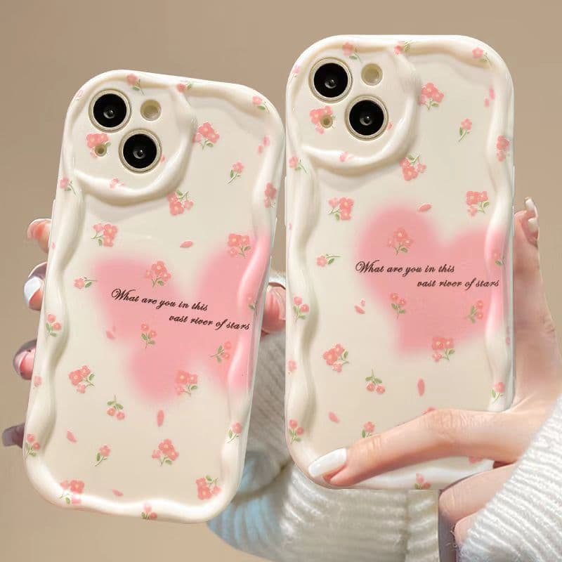 Ombre Heart Butterfly Phone Case for Apple 15 Pro iPhone 16 Pro European American 14 Premium 13 New 17