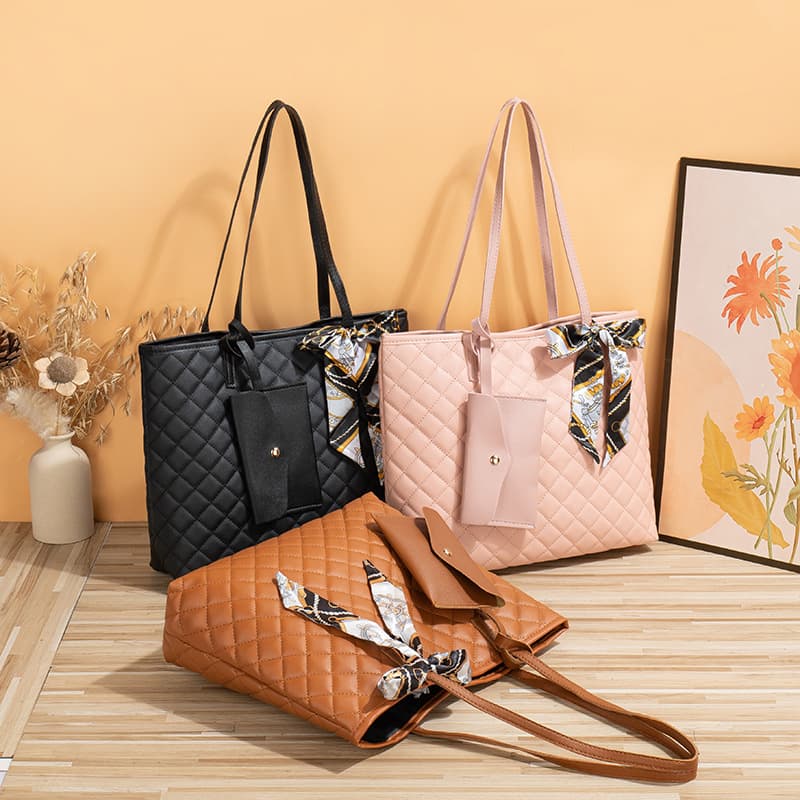 Tote Bag Large Capacity Women 2023 Big Hand Bag Diamond Pattern Textured Mom Bag Shoulder Bag