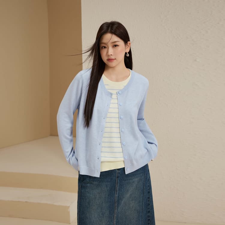 [Designer-Style Faux Two-Piece Knit Top] Slim & Beautiful Plus Size Korean Style Gentle Top for Curvy Women, New Autumn Arrival