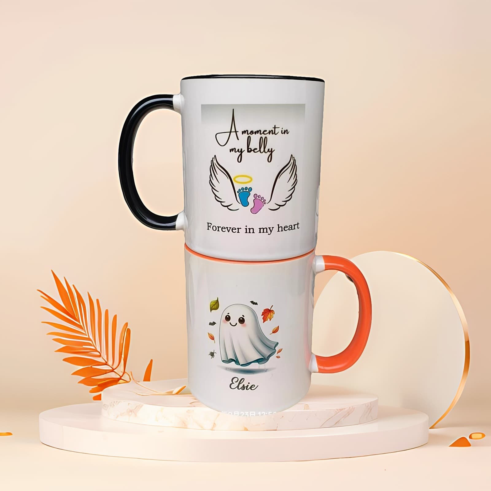 Custom Ceramic Mug with Colored Interior Logo Cup Water Cup Gift Tea Cup Matte Coffee Mug White Porcelain Hot Drink