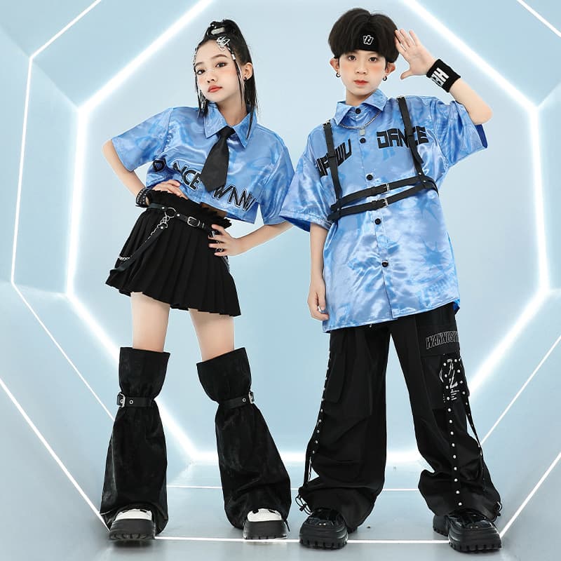 Hip Hop Dance Outfit Jazz Dance Clothing Practice Wear Kids Street Dance Costume Set