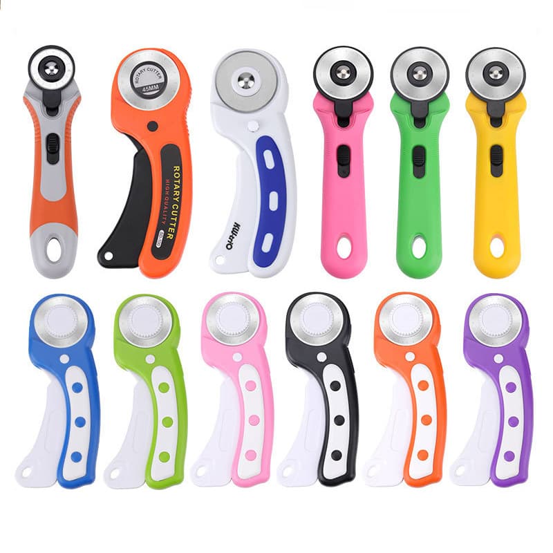 Roller fabric cutter, cloth cutting knife, roller knife, cutting wheel knife, manual circular knife, circular hob, 45mm round blade