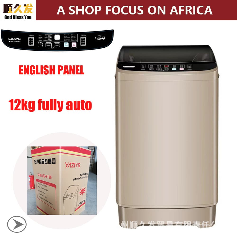 Automatic Washing Machine English Panel Fully Automatic Washing Machine with Large Capacity