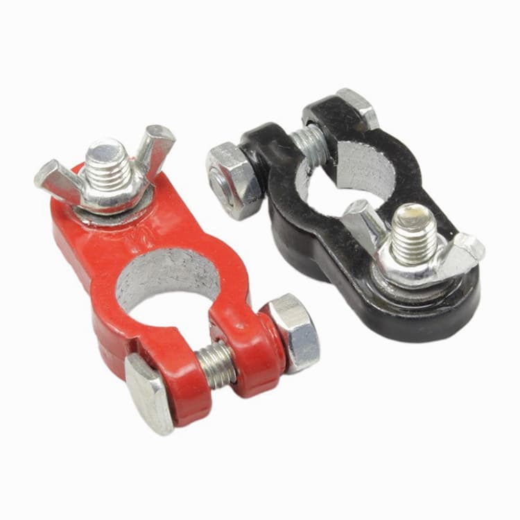 Aluminum Alloy Car Battery Terminal Positive and Negative Electrode Battery Connector Red and Black Terminal with Washer