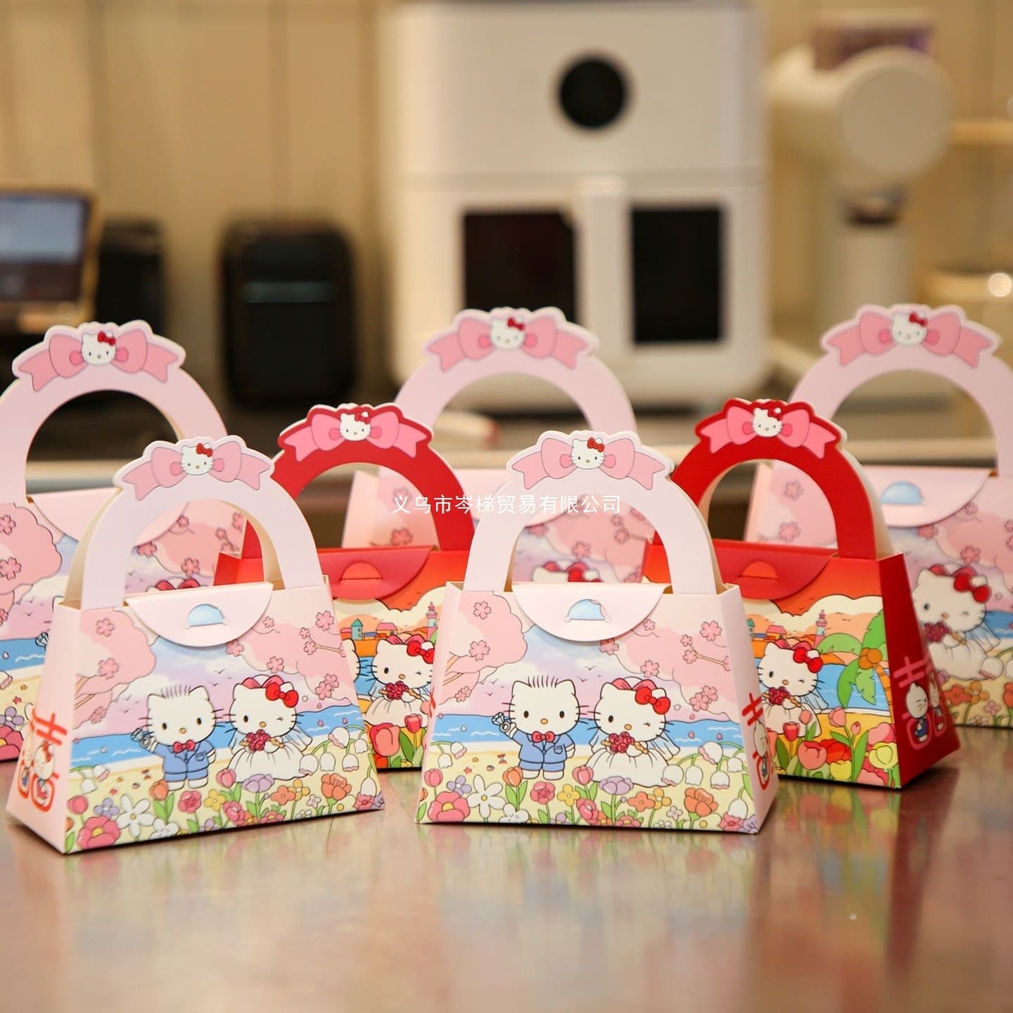New Cartoon Wedding Candy Box HelloKitty Wedding Candy Box Cute Wedding KT Cat Candy Box Kitty Cat Candy Box