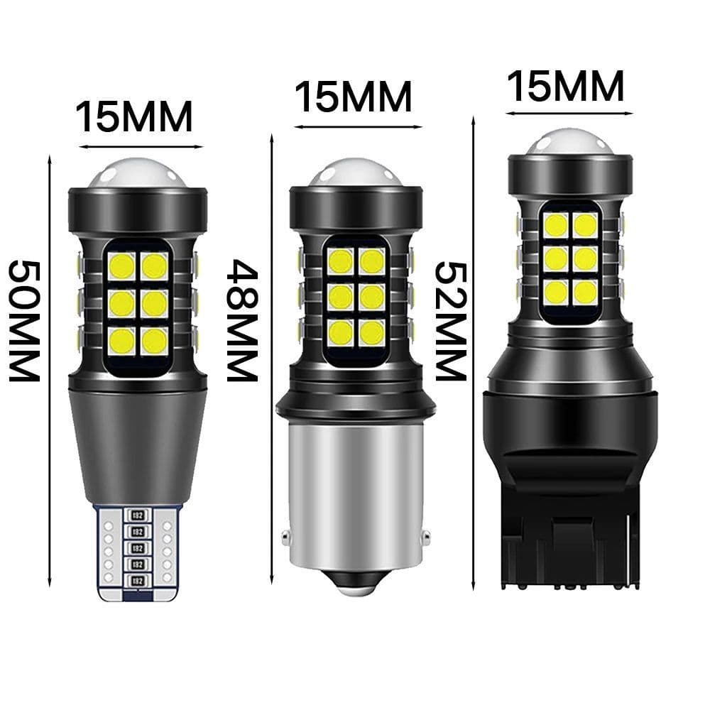 Car LED reversing light brake light decoding 27SMD 3030 1156 1157 7443 7440 T15