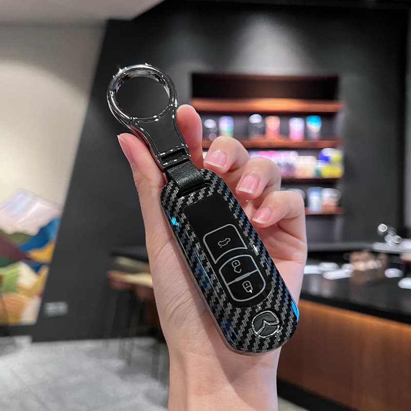 Key Case Cover for Mazda 3 Axela, CX30, New CX5/CX4, Atenza, CX50, Car Keychain Shell