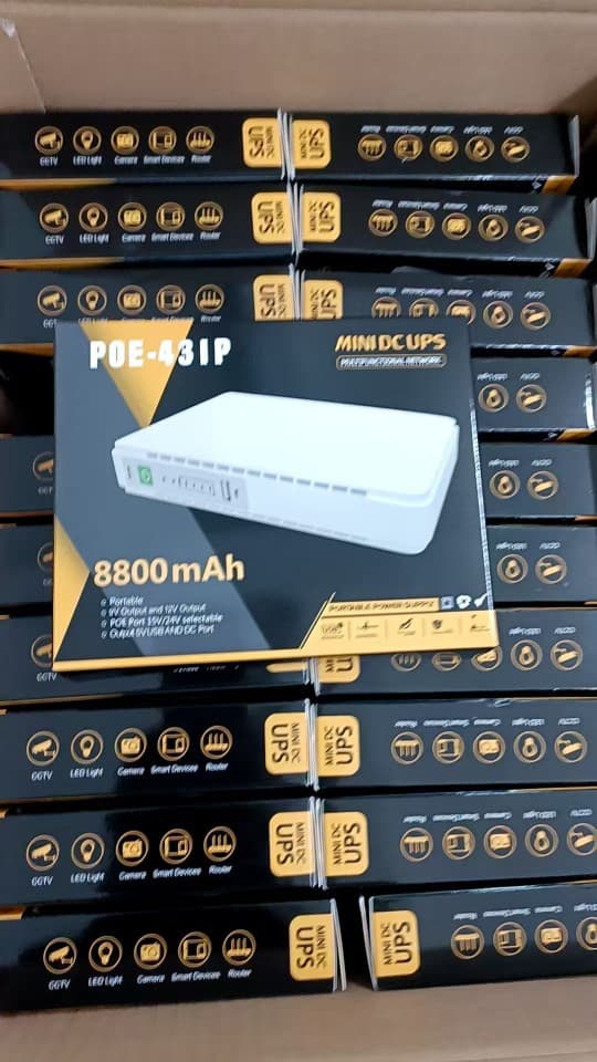 DC 12V 9V 5V optical modem backup UPS uninterruptible power supply router 20000MAH mini UPS