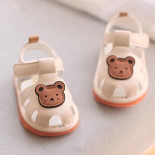 Summer Soft Sole Walking Sandals for Baby Boys, Squeaky Shoes for Girls 0-1 Year, Anti-Slip Infant Shoes, Drop Shipping Available