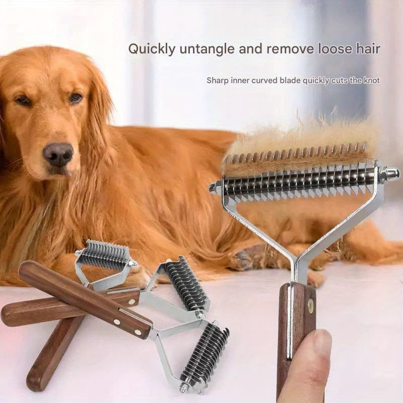 2026 New Cross-border Drop Shipping Pet Grooming Tool Stainless Steel Hair Comb Cross-border Drop Shipping