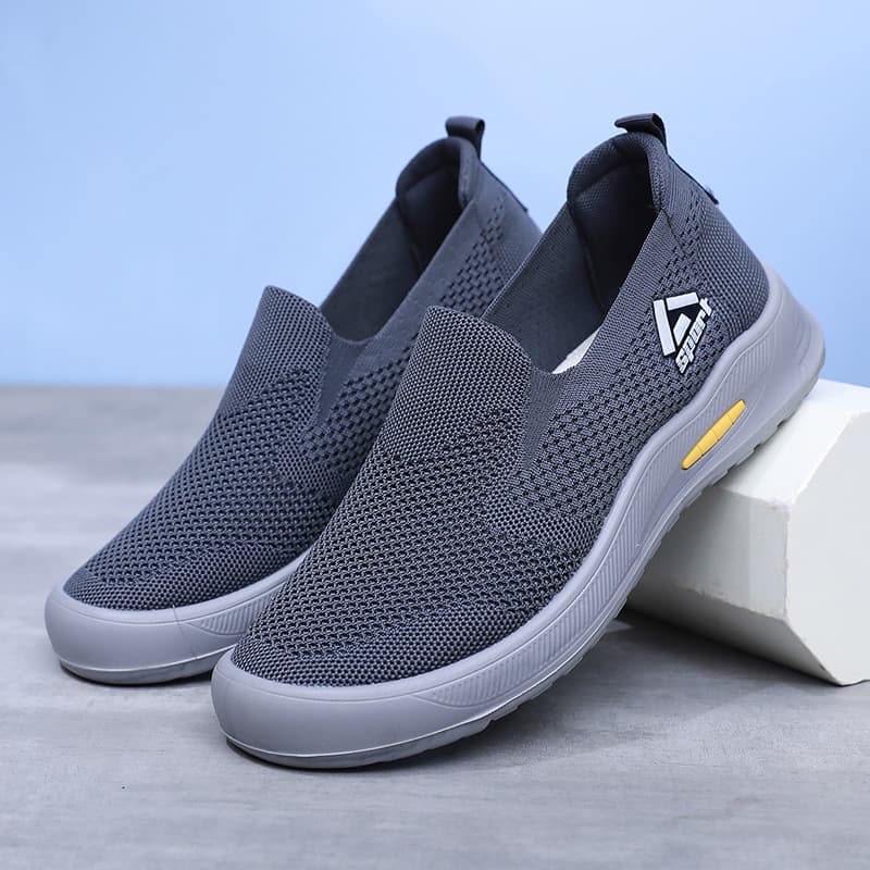 Men's Comfortable Breathable Thick-Soled Sneakers, Slip-On Soft Lightweight Non-Slip Outdoor Dad Shoes Spring Autumn New Arrival