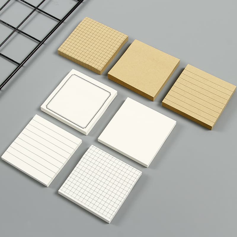 Factory Direct Creative Sticky Notes Tear-off Adhesive Grid Memo Pad Reusable Paper