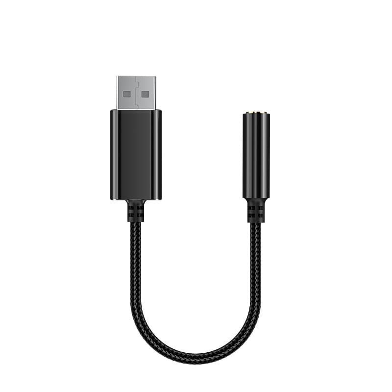 Yingge USB Plug-and-Play External Sound Card, Headphone and Microphone 2-in-1 Computer USB to 3.5mm Audio Adapter Cable