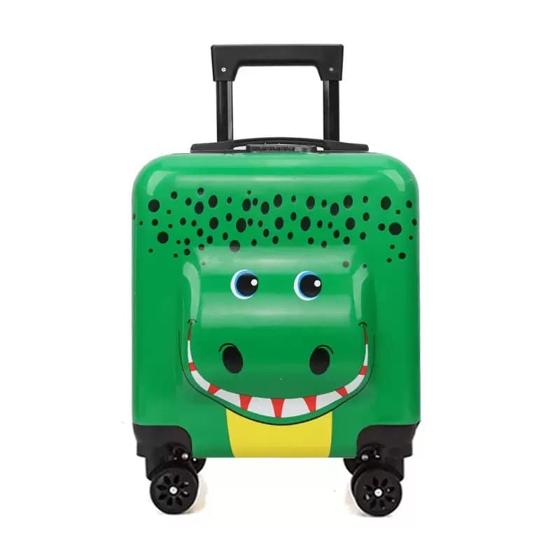 Children's Luggage 18-Inch Spinner Wheel Suitcase with Password Lock, Kindergarten Travel Case with Custom Logo, Cartoon Gift Box