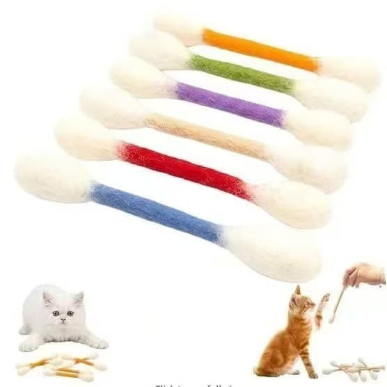 Cross-border New Amazon Creative and Personalized Practical Cat Toys with Catnip Extra-Large Cotton Swabs