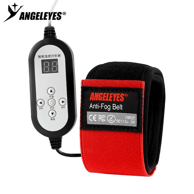 Star-shaped defogging telescope with camera lens, guide mirror, temperature display, visually adjustable and timed display.