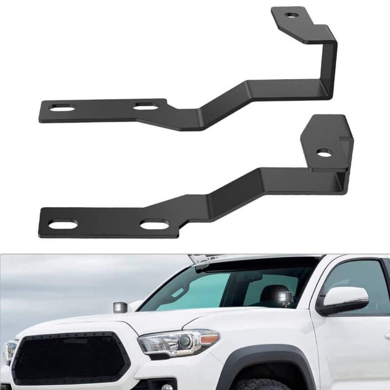 Toyota 05-15 Tacoma Hood Mount Work Light Bracket Tacoma A-Pillar Light Mount