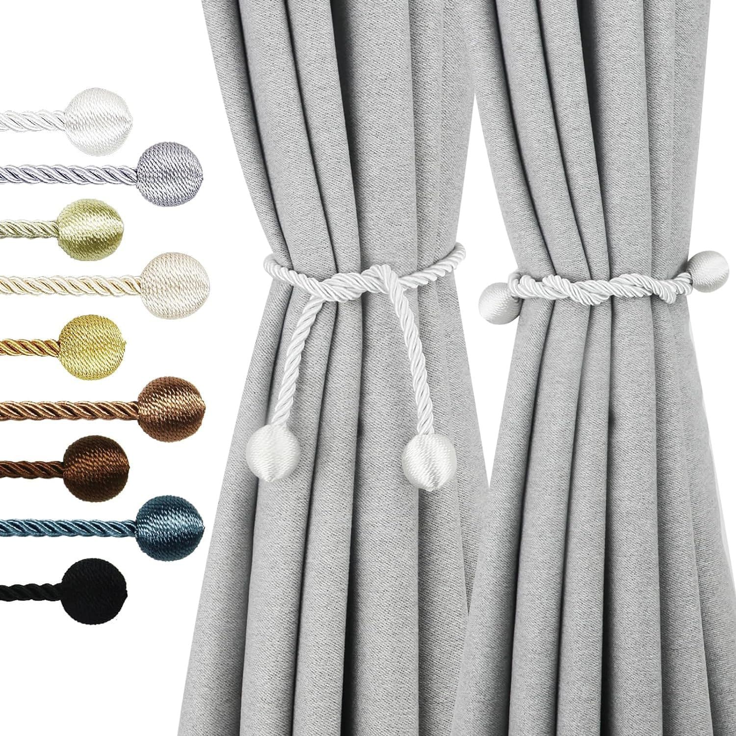 Peililuo Curtain Tiebacks Outdoor Elegant Decorative Tie Back