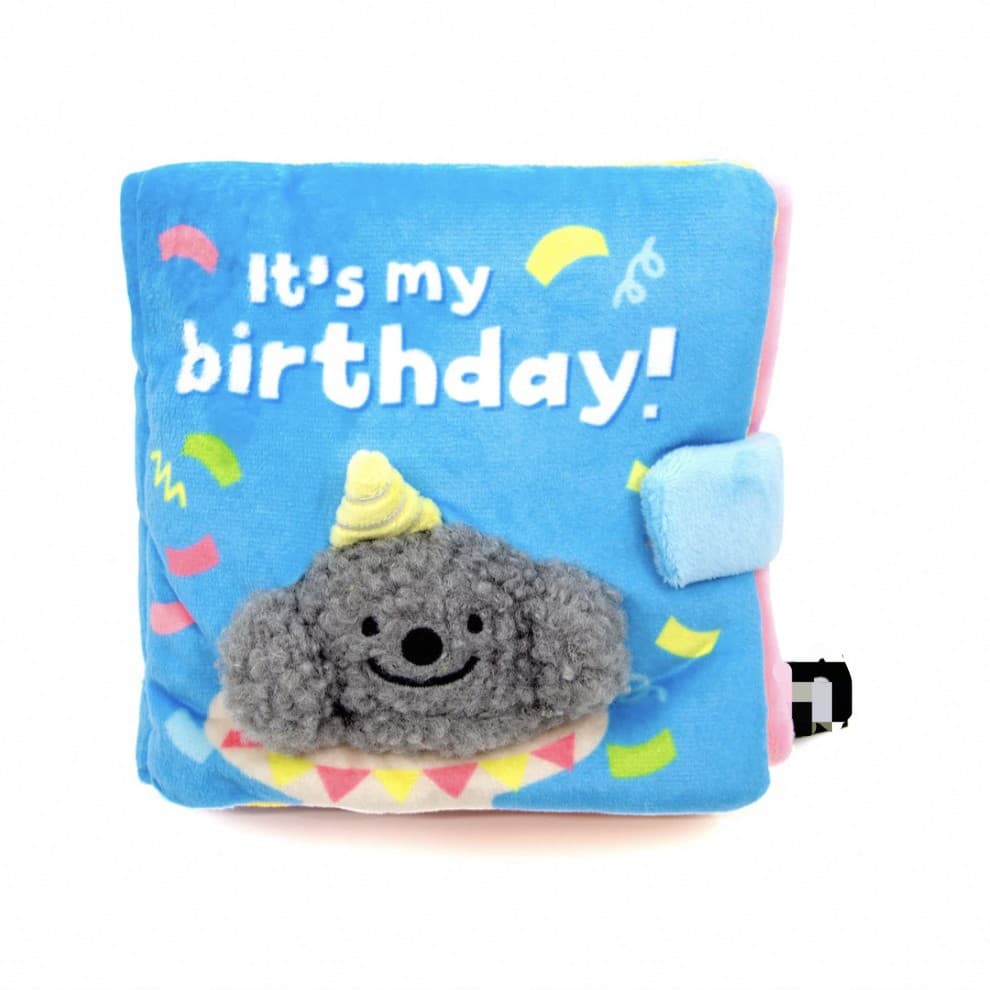 Happy Birthday Doggy Game Book Soft Plush Dog Toy Hide-and-Seek Treat Toy