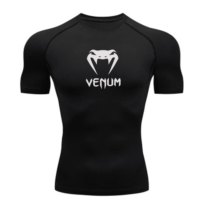New Cross-Border Amazon Men's Quick-Dry Sports T-Shirt, Fighting Gym Training Compression Short Sleeve T-Shirt