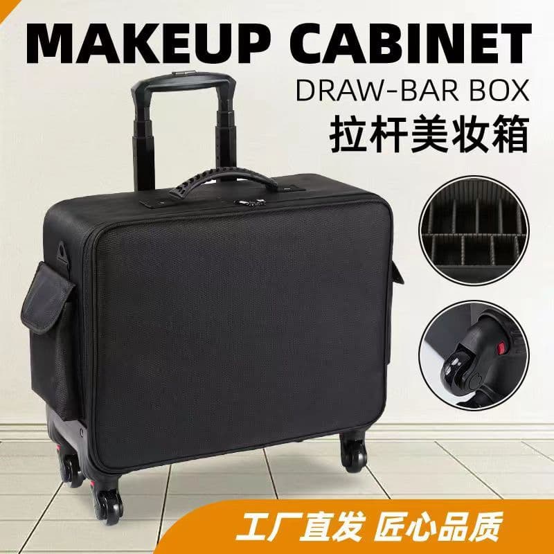 Trolley Case Cosmetic Box Storage Box Tool Box Travel Suitcase Luggage Custom Size for Makeup Artists