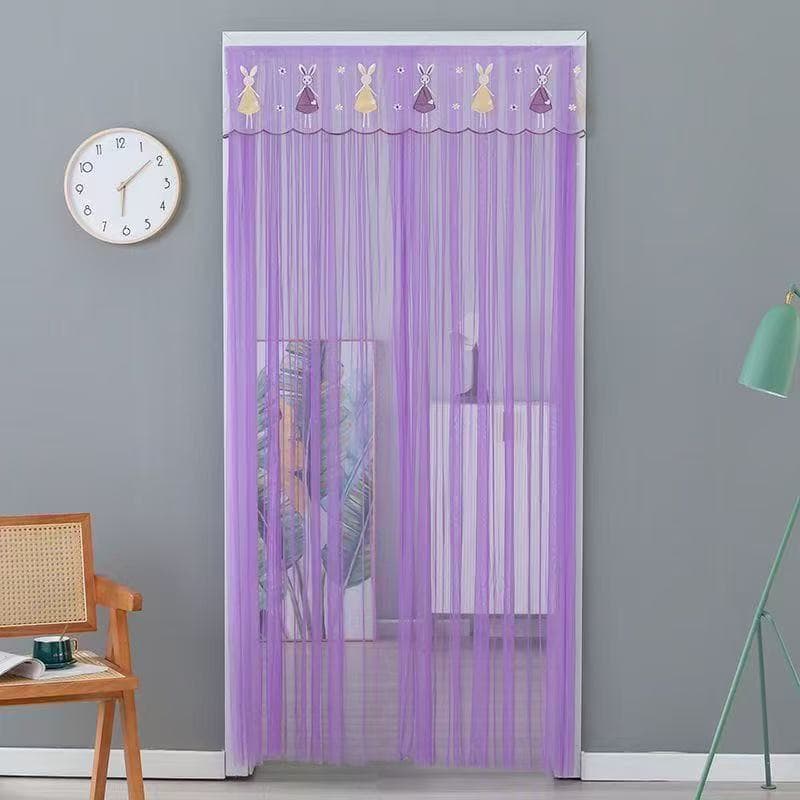 Lace Door Curtain with Holes, Mosquito and Fly Screen for Home, Kitchen Fly Prevention Partition, Bedroom Summer Magic Decorative Hanging Curtain