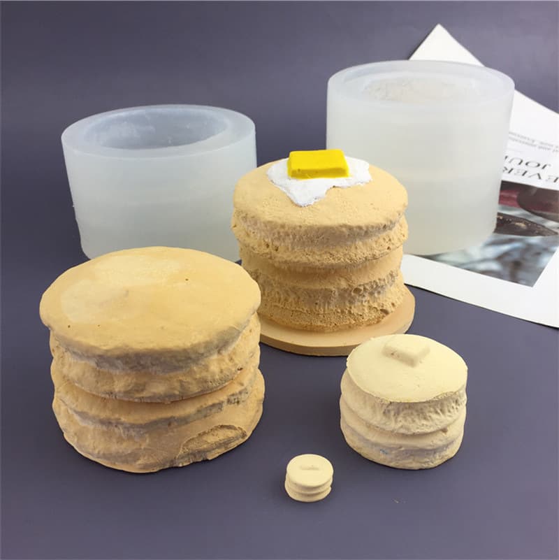 Small Medium Large Silicone Mold Pancake Squeezy Mold Candle Soap Mold Gypsum Drip Glue Mold Irregular Shape Baking Tool