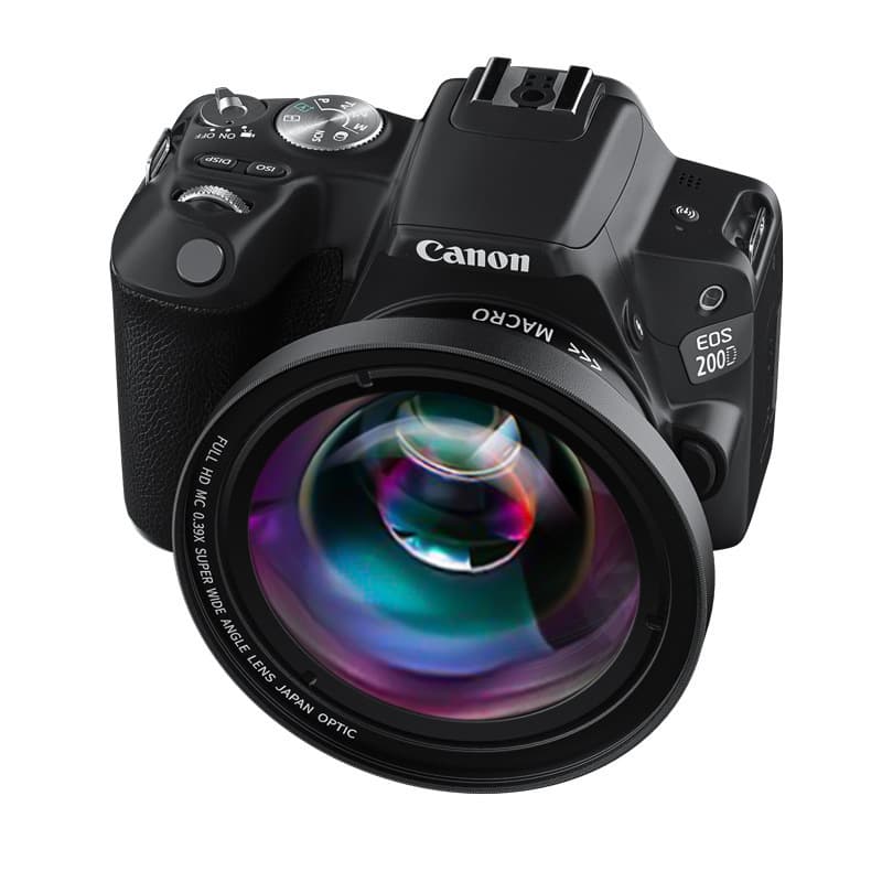 37/49/52mm Camera Lens UV72mm 0.39x Wide Angle Macro 2-in-1 with Additional Filter Shooting