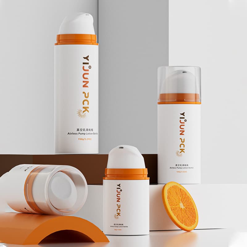 Yijun PP Material Vacuum Bottle Press Sunscreen Lotion Serum Cosmetic Packaging 30/50/75/100/120ml