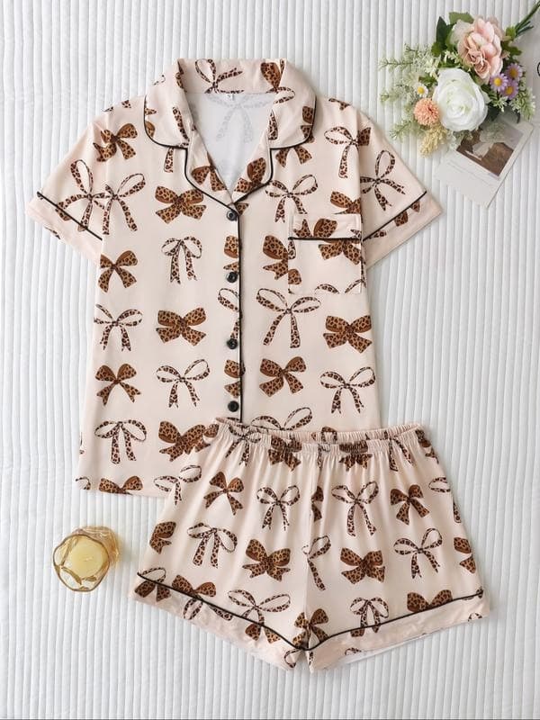A 96571 Monkey Print Summer Pajamas