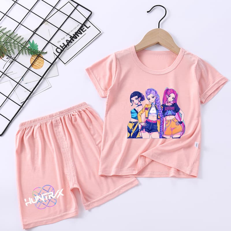 Witch Hunters Pajama Modal Set Loungewear Boys Girls Cotton Moisture Wicking Kids