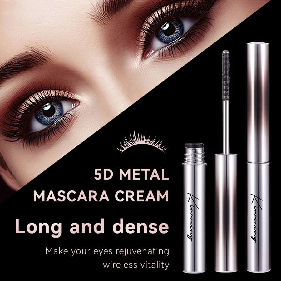 KIRRMING Steel Tube Mascara - Waterproof, Volumizing, Curling, Lengthening, Smudge-Proof Mascara