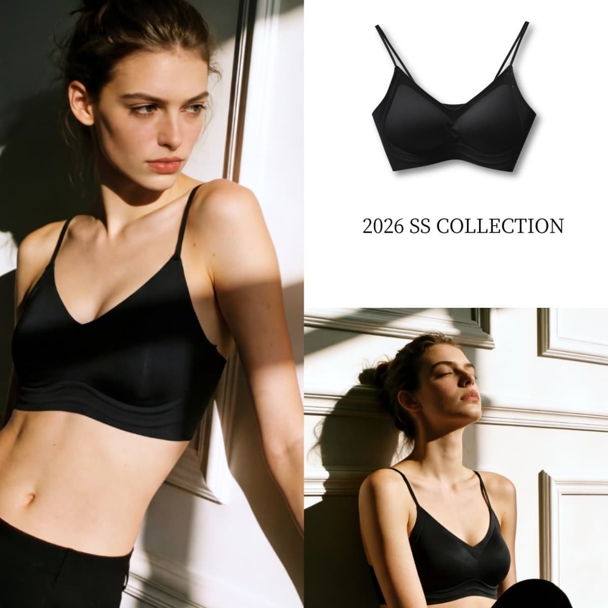 lassbibe Best-selling Wire-free Double Gel Bra Modal Invisible Thin Strap Silk Bra Seamless Underwear