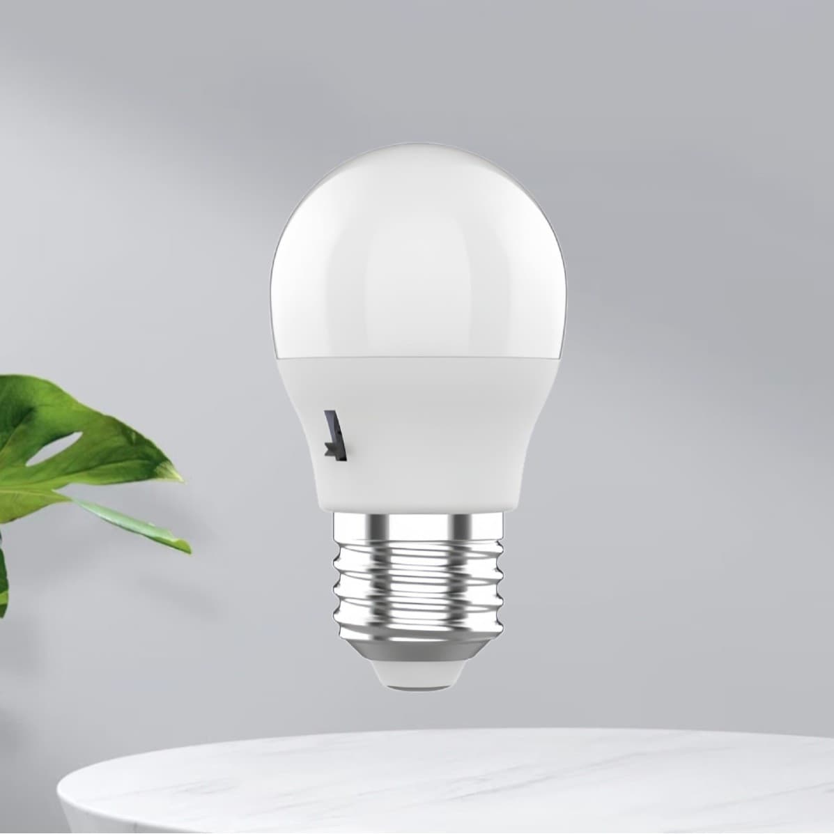 Factory direct LED CCT series G45E 7W bulbs with E14/E27/B22 screw bases, high definition