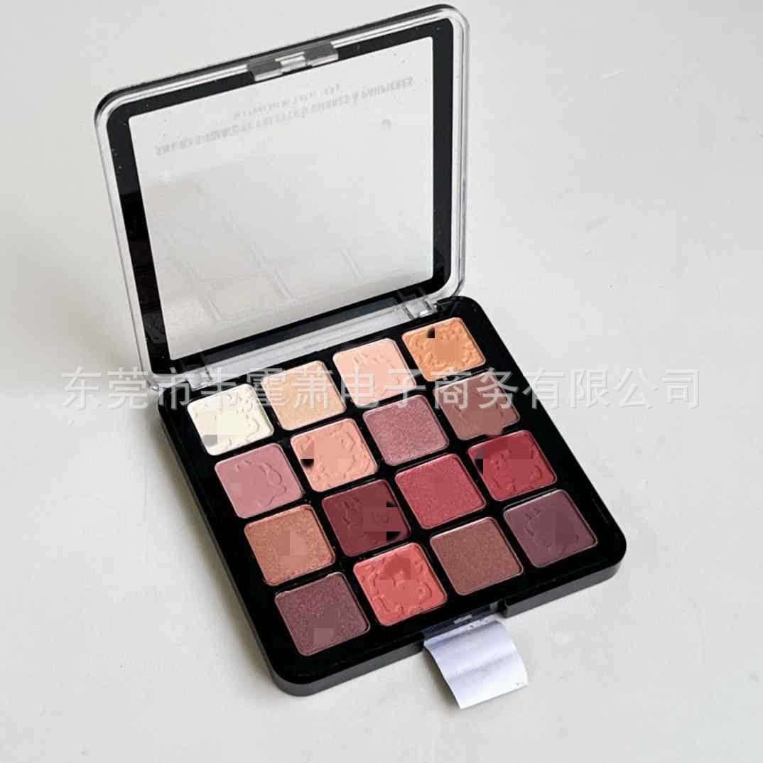 Cross-border makeup ny.x 16-color eyeshadow palette new version warm neutrals# ventang jean baby