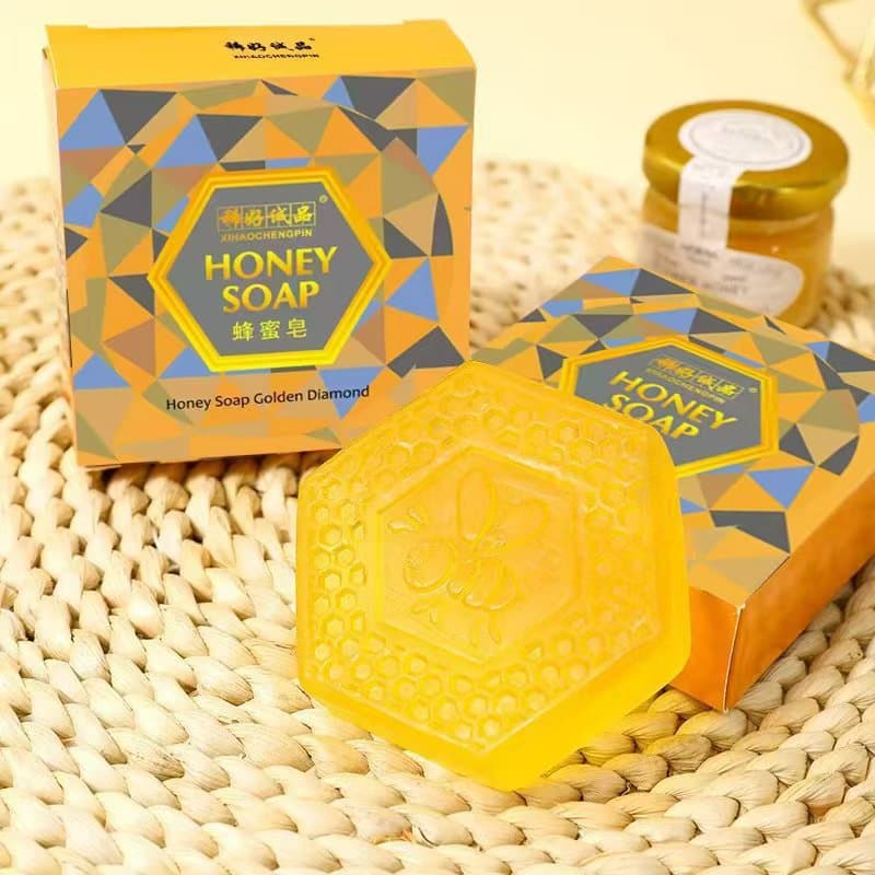 Honey Handmade Soap, Natural Propolis Facial Soap, Oil-Control Cleansing, Nourishing, Moisturizing, Bathing and Showering, Essential Oil Soap for Women