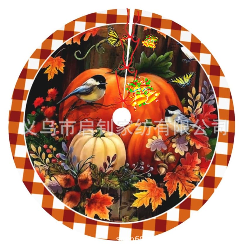 Christmas Tree Skirt Amazon New Style Santa Decoration Bottom Gift Christmas Tree Skirt Decorative Tree Skirt Apron