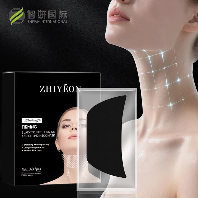 Foreign Trade Factory Custom Black Truffle Cream Neck Mask, Hydrating & Moisturizing, Wrinkle Reduction, Neck Care, OEM Branding