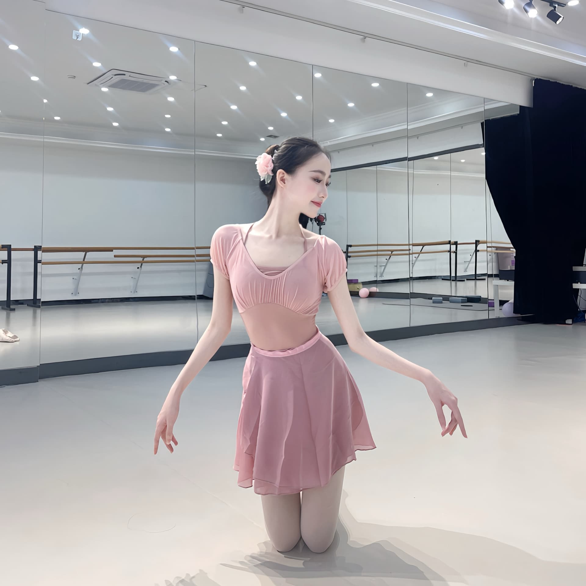Adult Ballet Training Leotard, Quick-Dry Gymnastics Leotard, High-Cut Bodysuit, Dance Shapewear for Women, Slimming