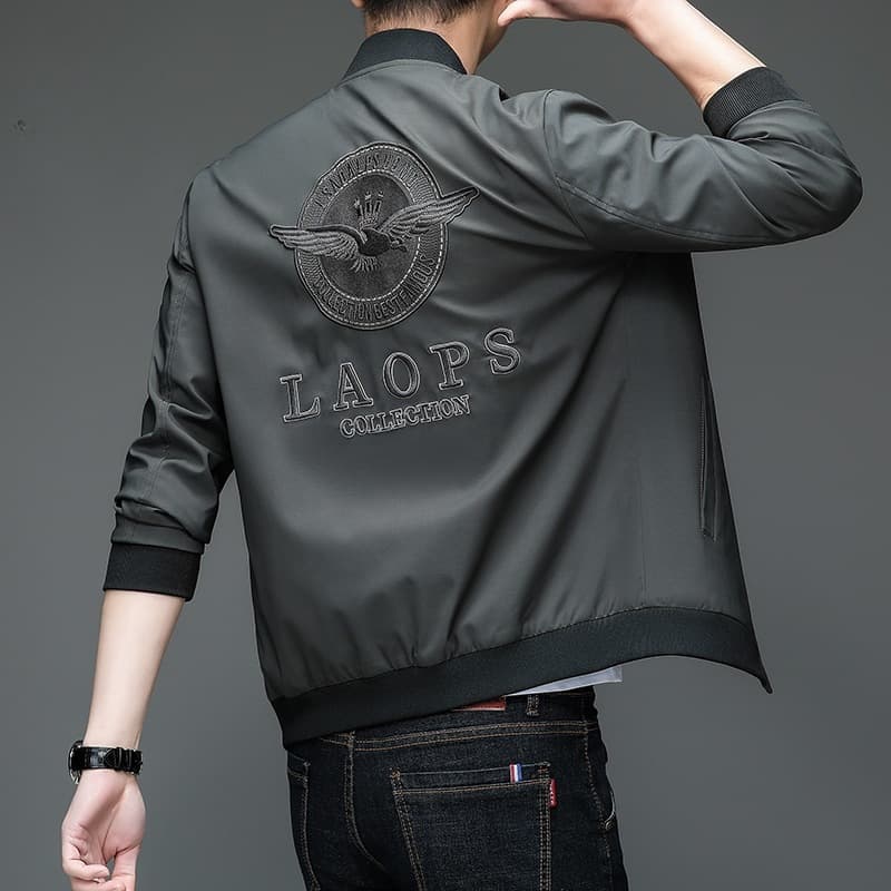 New Men's Spring/Autumn Jacket Youth Embroidery Fashion Baseball Jacket Casual