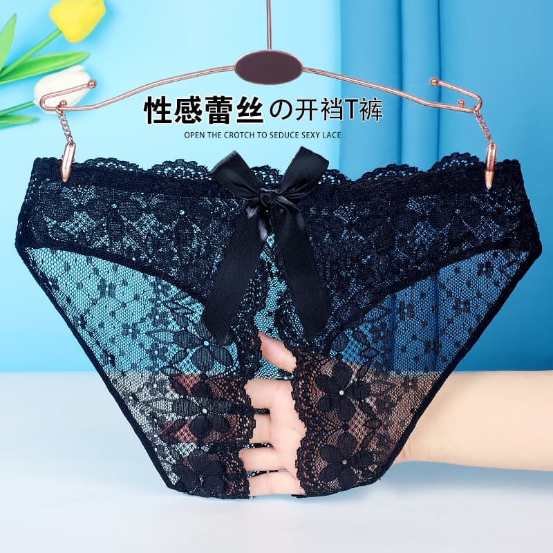 Ladies Triangle Pants Sexy See-through Mesh Underwear Comfortable Breathable Briefs Nylon Fabric Stretchy Waistband