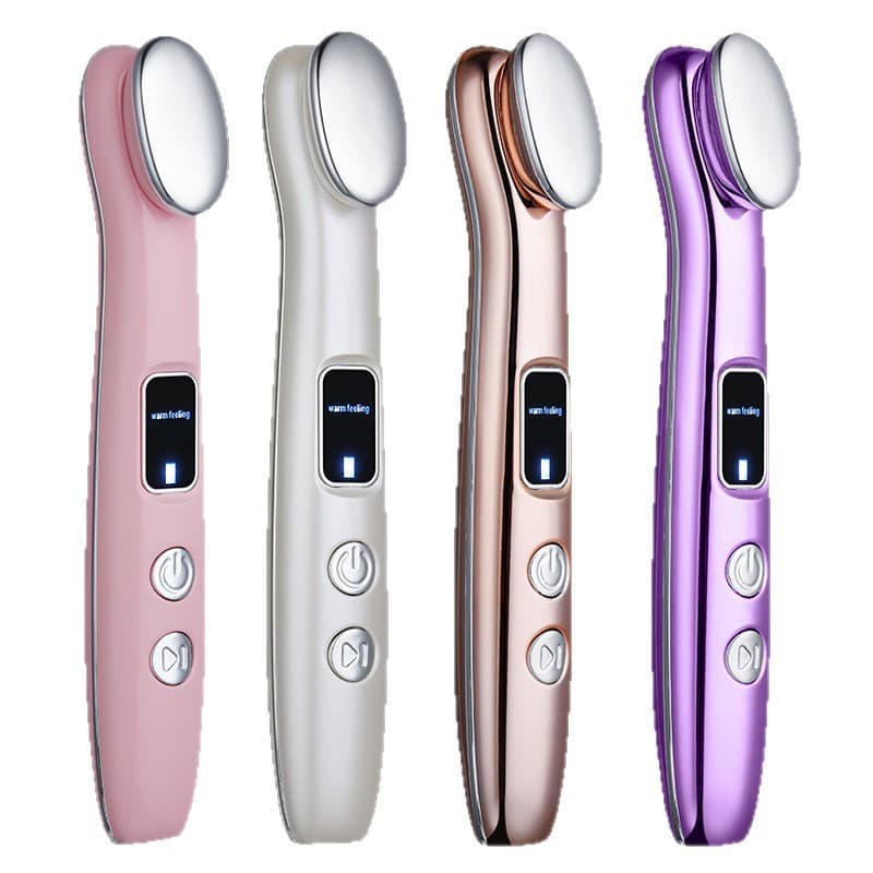Portable Eye Massager with Heat, Vibration, LED Light Therapy, and Lifting Function for Skin Firming